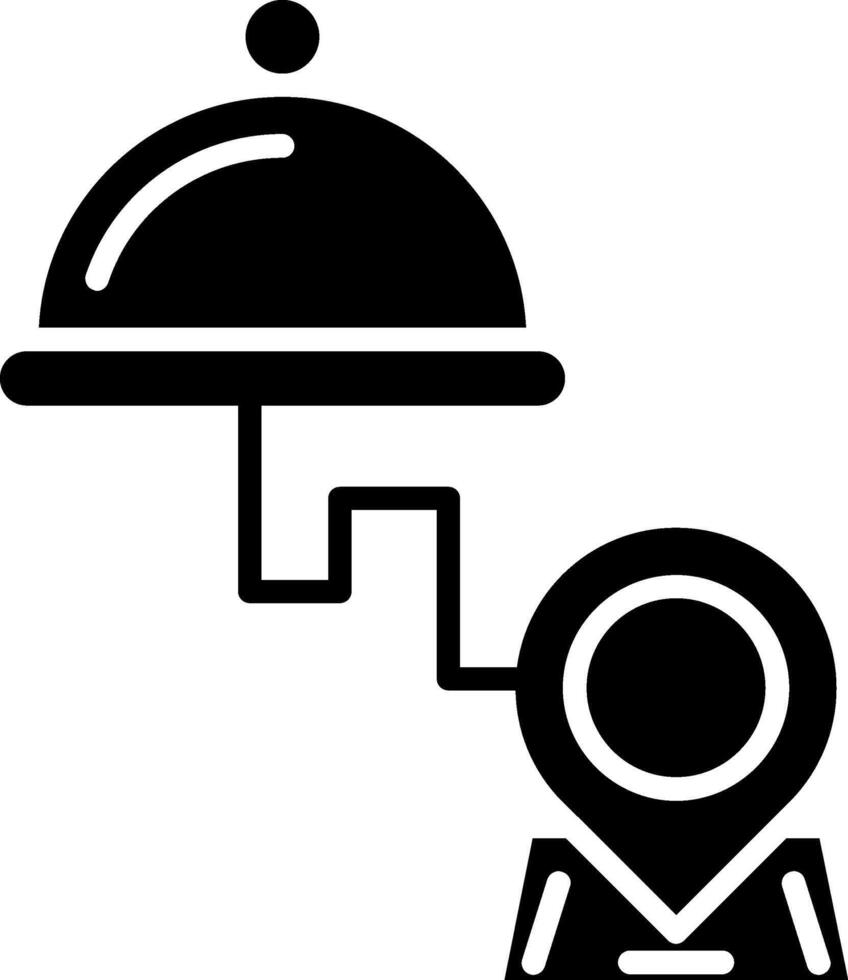 Location Glyph Icon vector