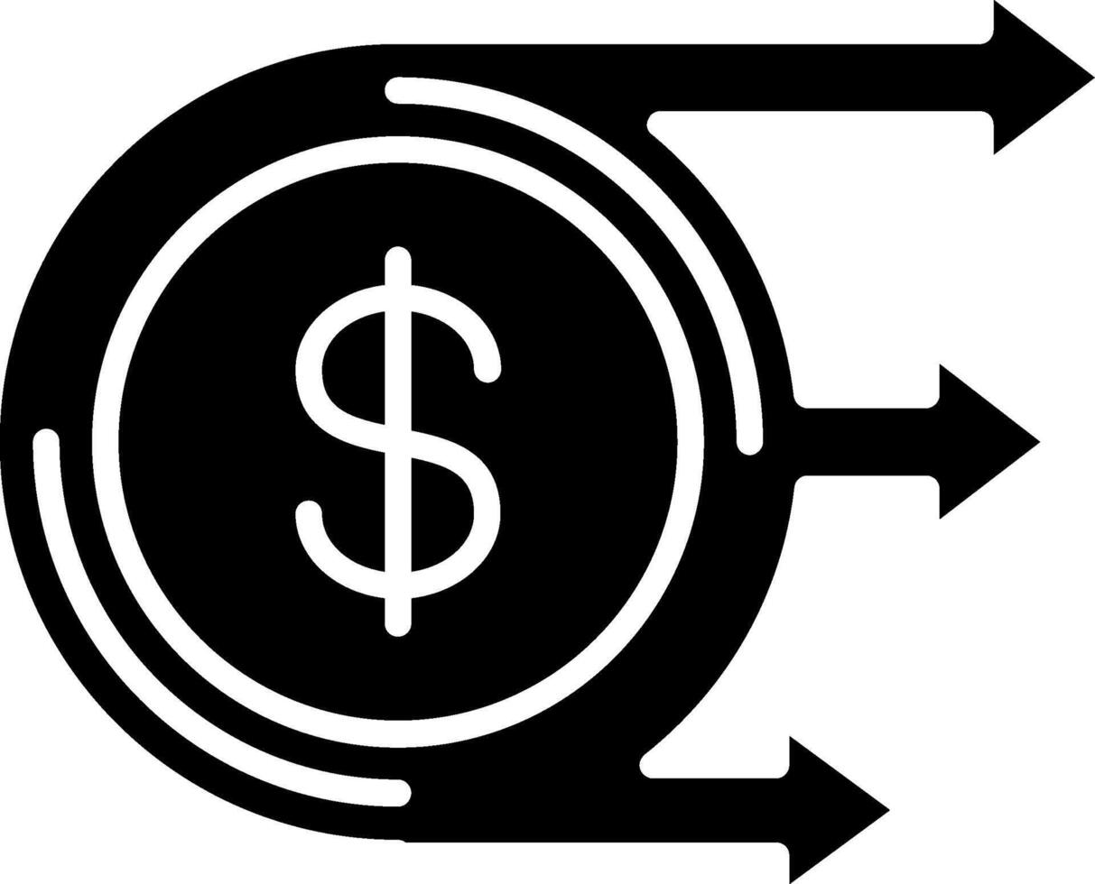 Investment Glyph Icon vector