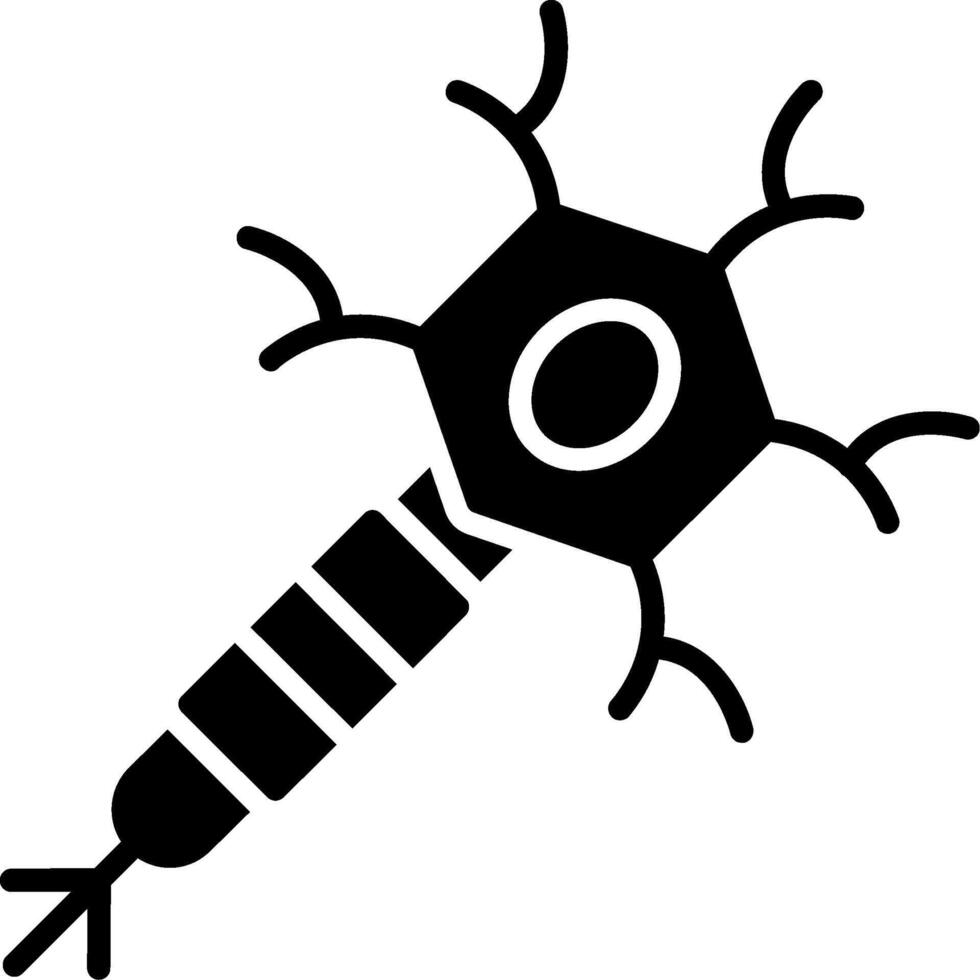 Nerve Cell Glyph Icon vector