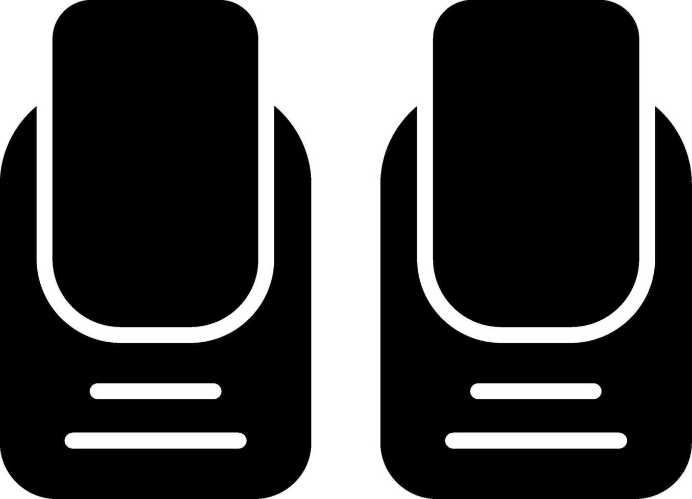 Nail Polish Glyph Icon vector