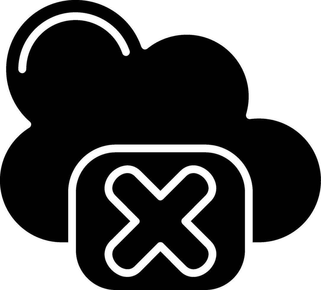 Rejected Glyph Icon vector