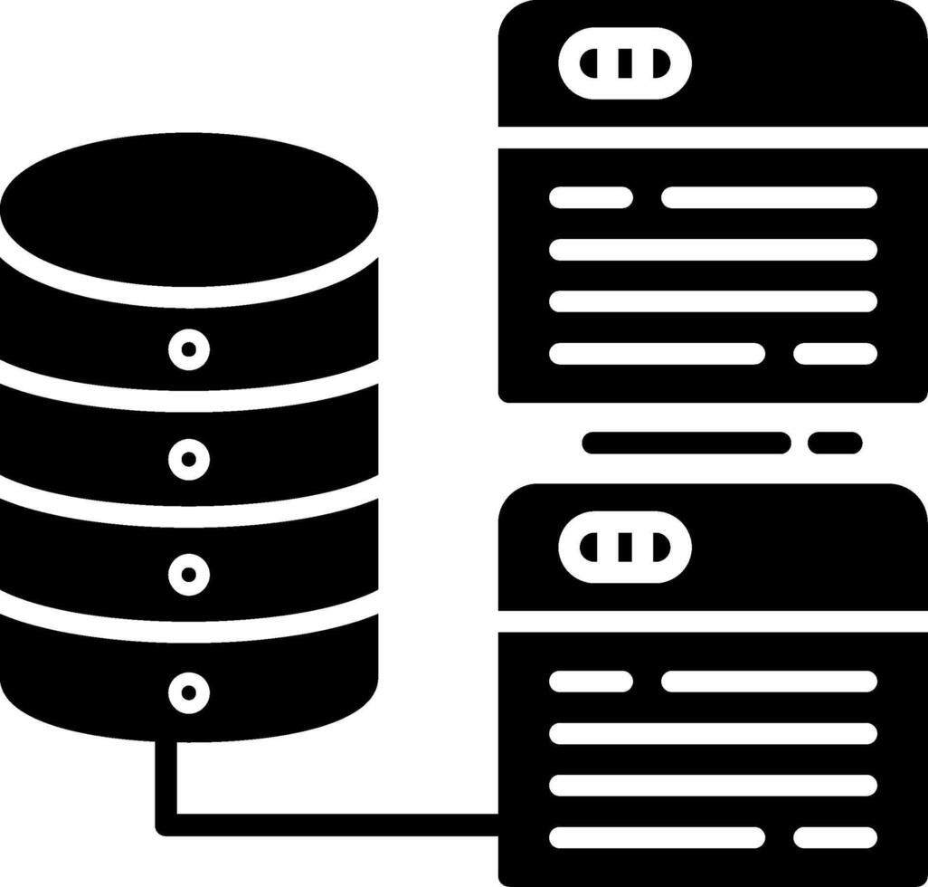 Relational Glyph Icon vector