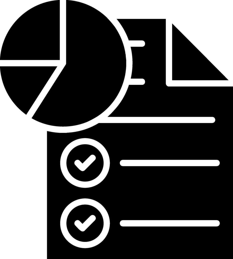 Statistics Glyph Icon vector