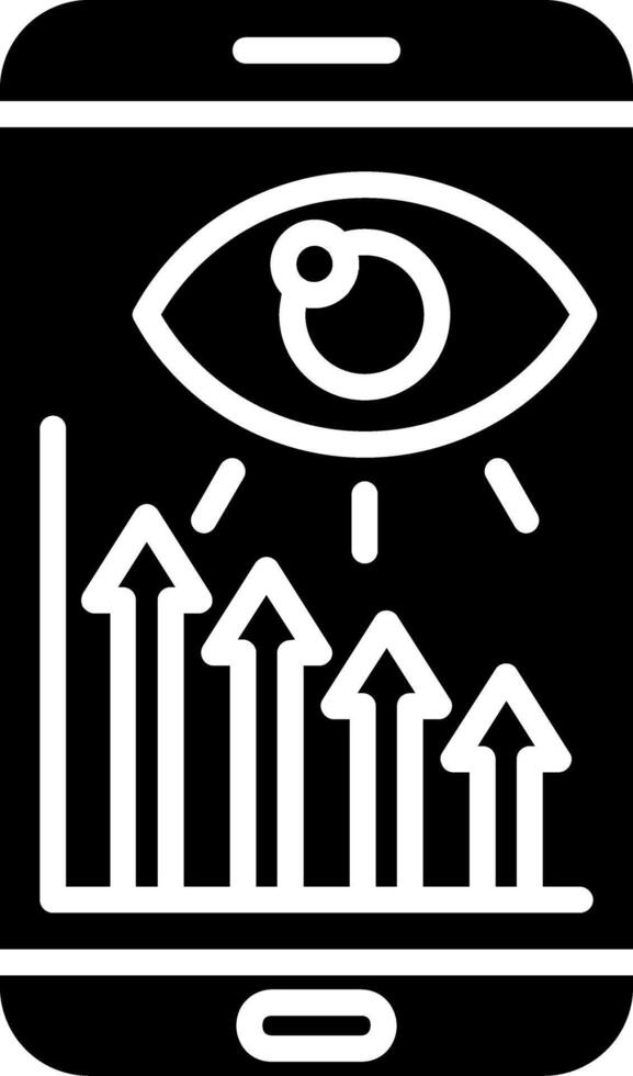 Vision Glyph Icon vector