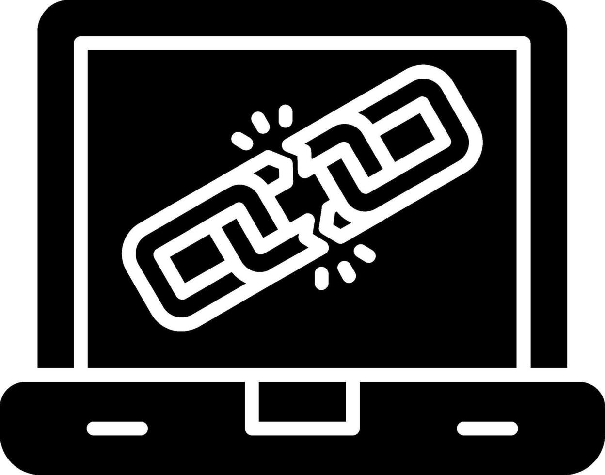Chain Glyph Icon vector