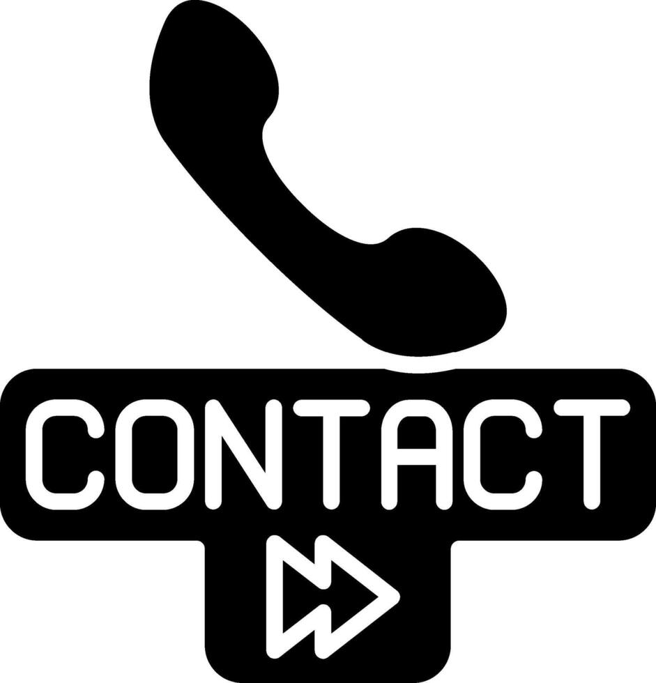 Contact Glyph Icon vector