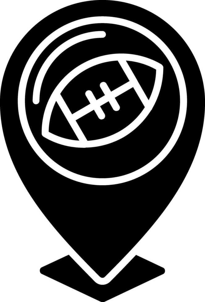 Location Glyph Icon vector