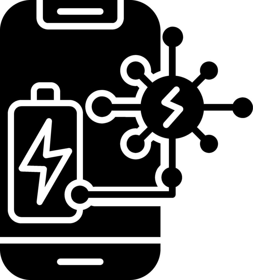 Power Sharing Glyph Icon vector