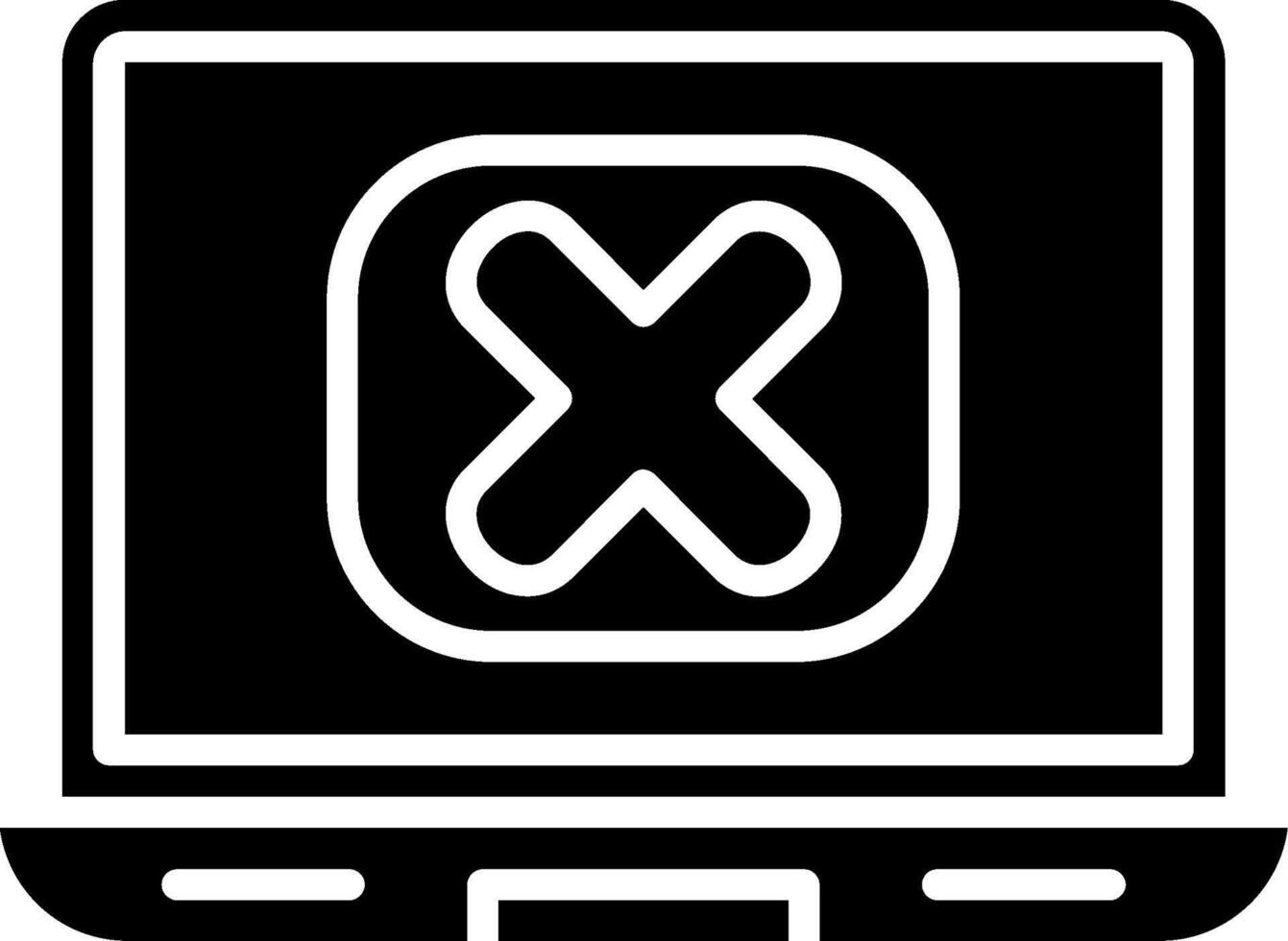 Rejected Glyph Icon vector
