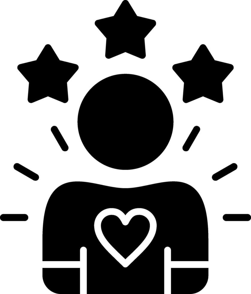 Rating Glyph Icon vector