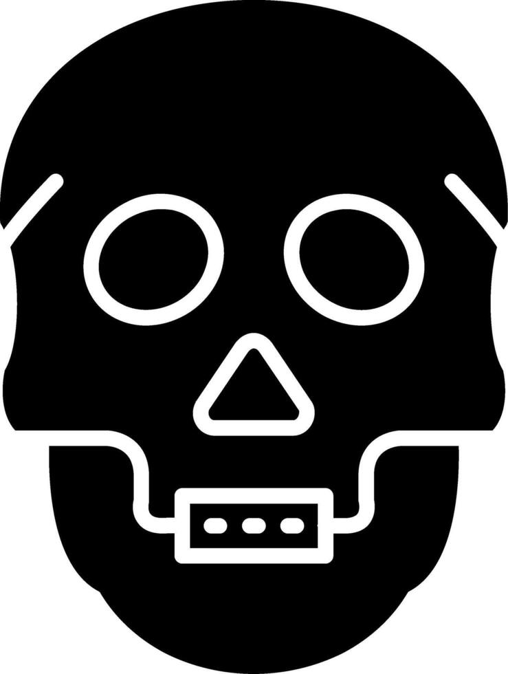 Skull Glyph Icon vector