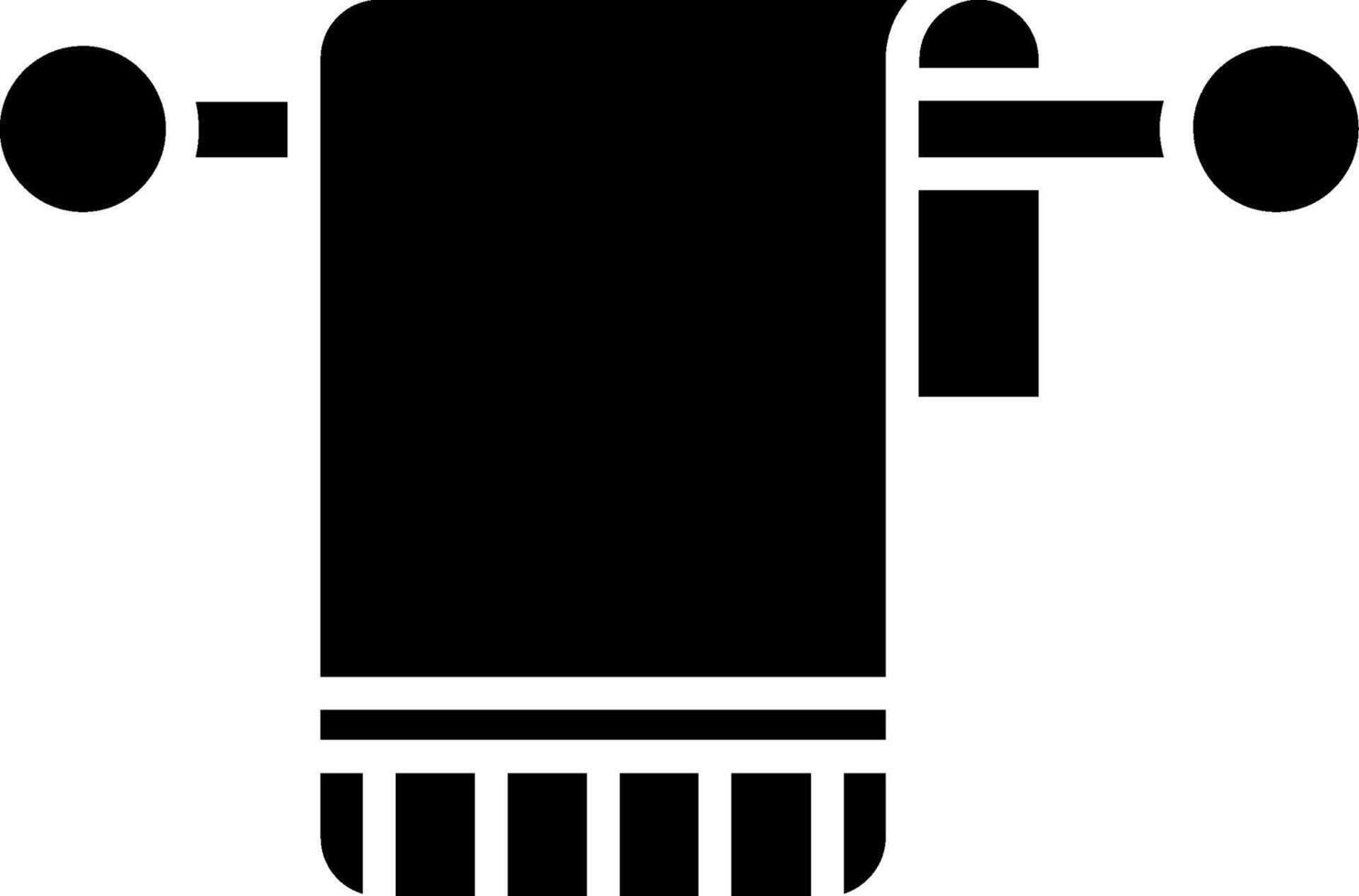 Towel Glyph Icon vector
