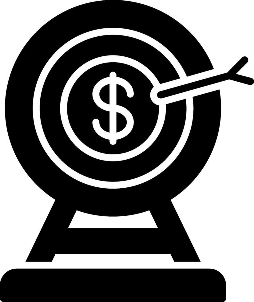 Target Glyph Icon vector