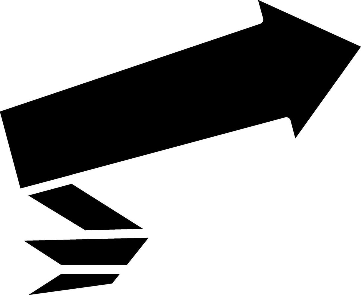 Up Arrow Glyph Icon vector