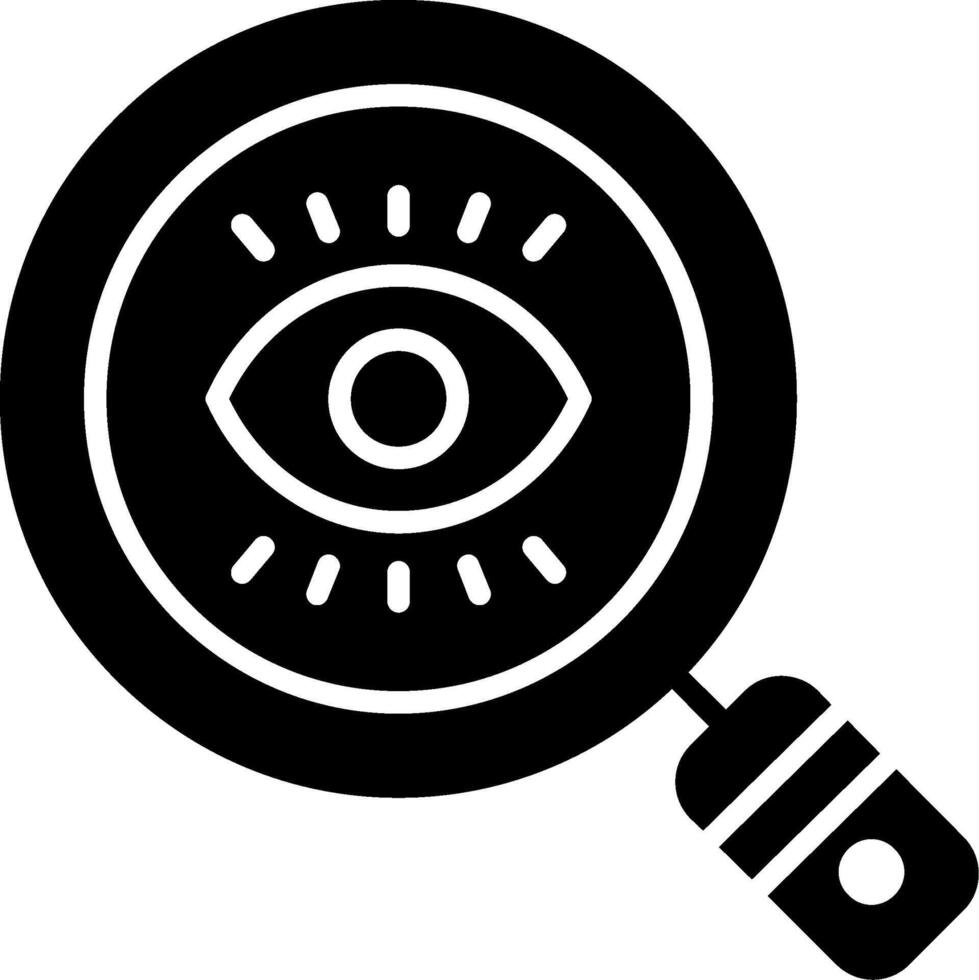 Vision Glyph Icon vector