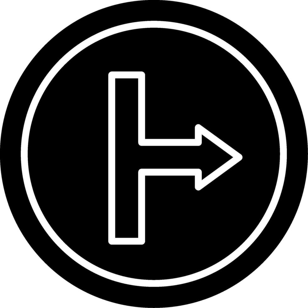Arrow Right Glyph Icon vector