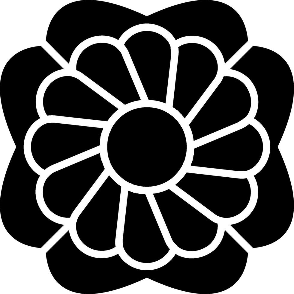 Anemone Glyph Icon vector