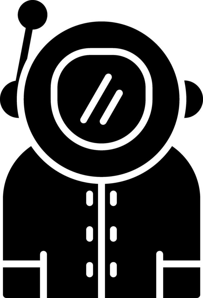 Astronaut Glyph Icon vector
