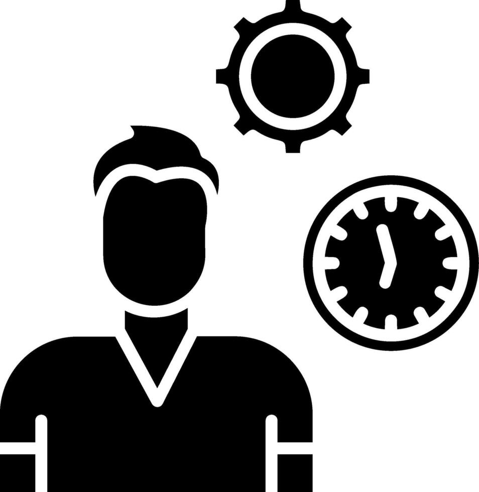 Worker Glyph Icon vector
