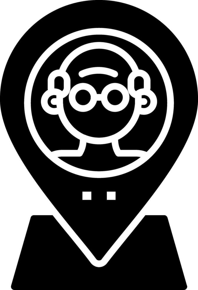 Call Center Glyph Icon vector