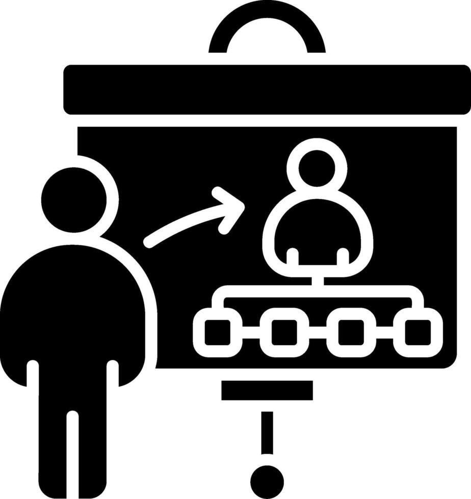 Training Glyph Icon vector