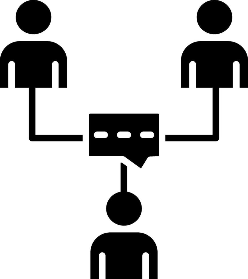 Communication Glyph Icon vector