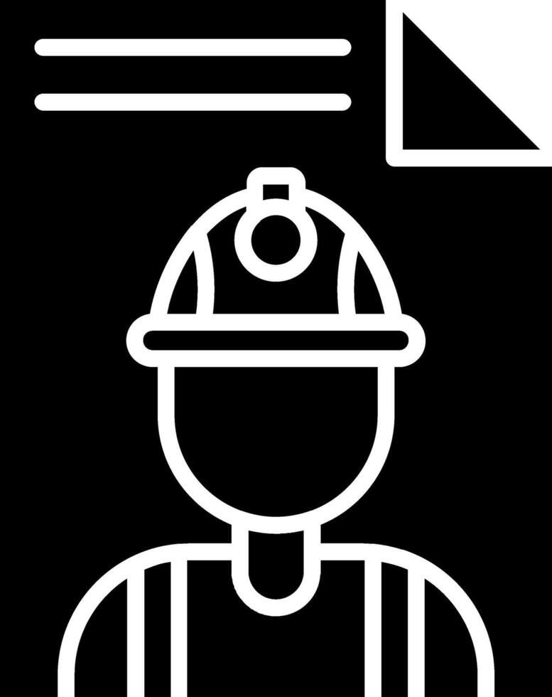 File Glyph Icon vector