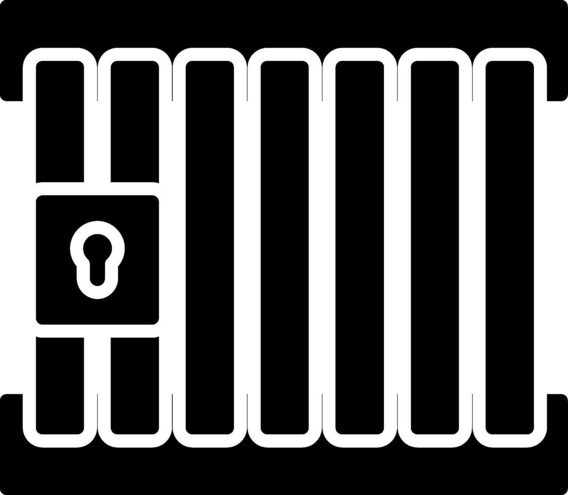 Prison Glyph Icon vector