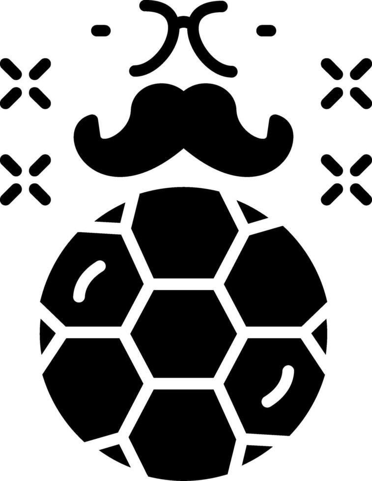 Football Glyph Icon vector