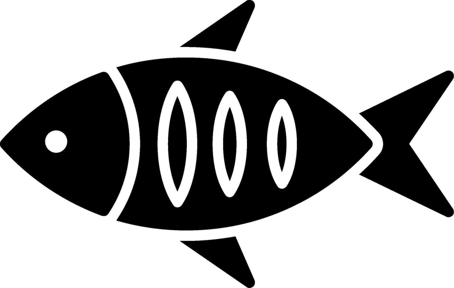 Fish Glyph Icon vector