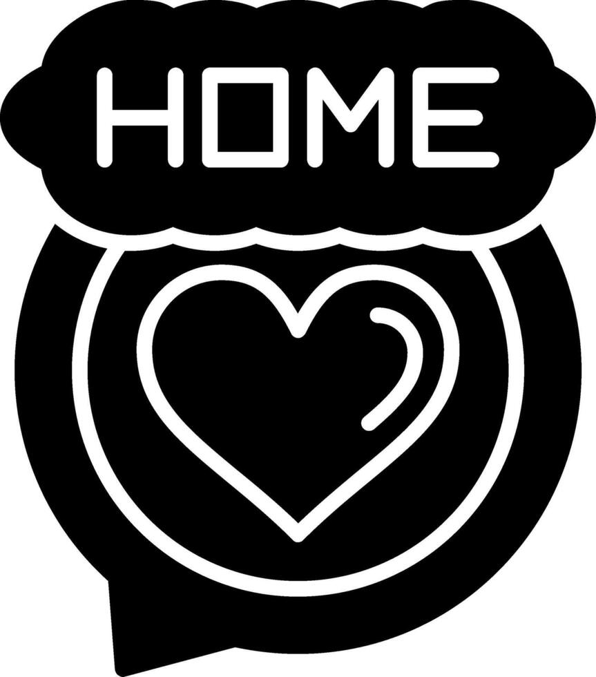 Home Glyph Icon vector