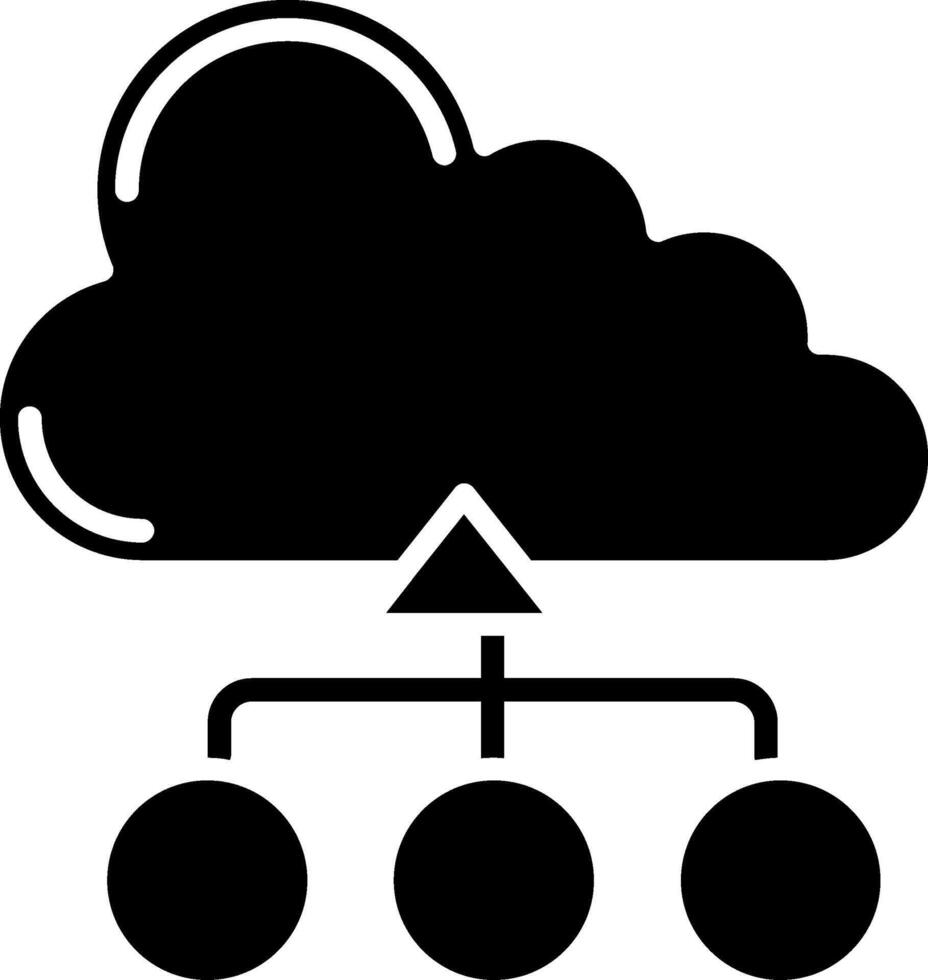 Hosting Glyph Icon vector