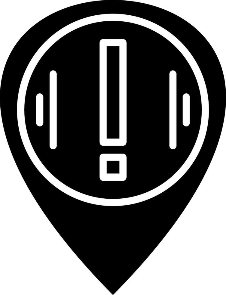 Pin Glyph Icon vector