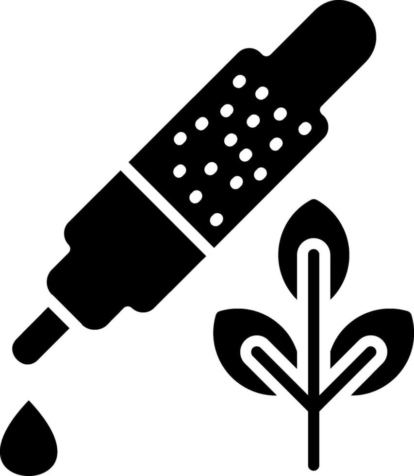 Pipette Glyph Icon vector