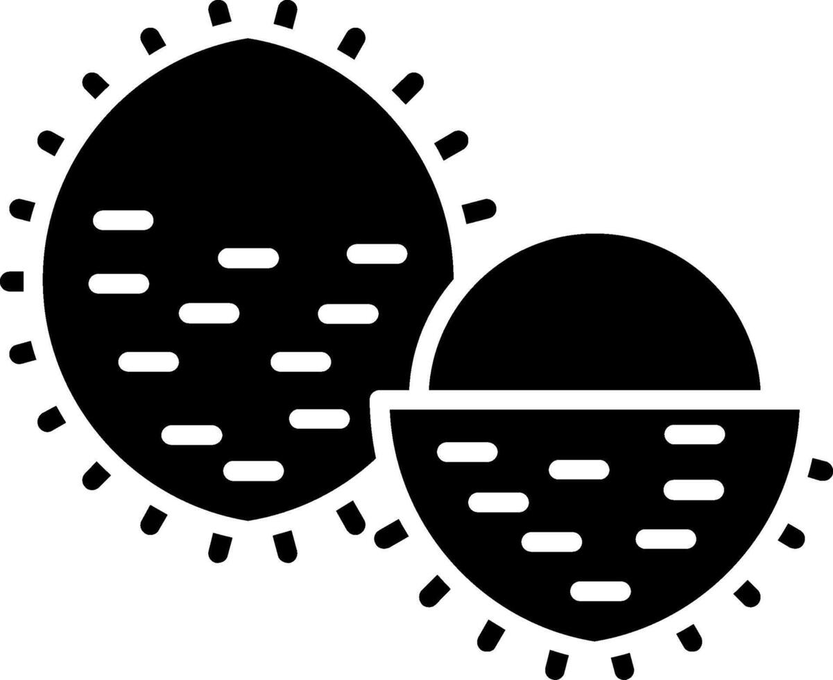 Rambutan Glyph Icon vector