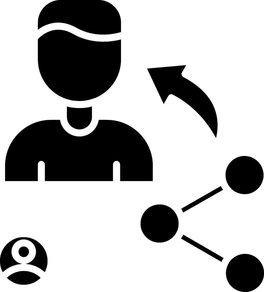 Share Glyph Icon vector