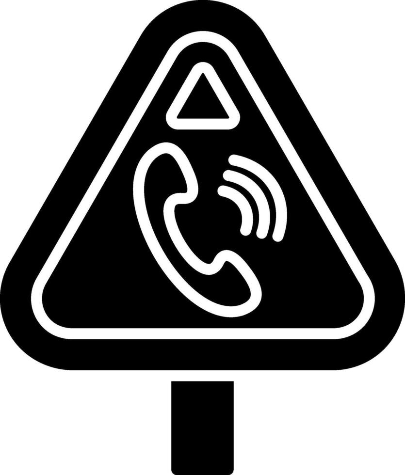 Telephone Glyph Icon vector