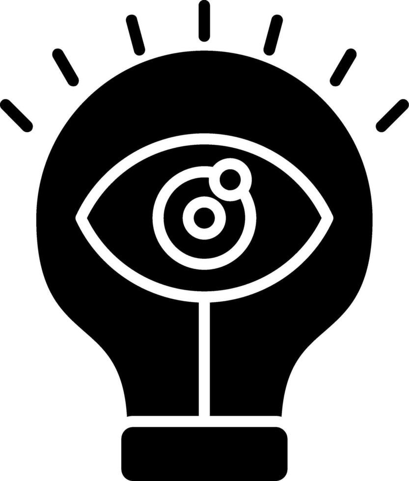 Vision Glyph Icon vector
