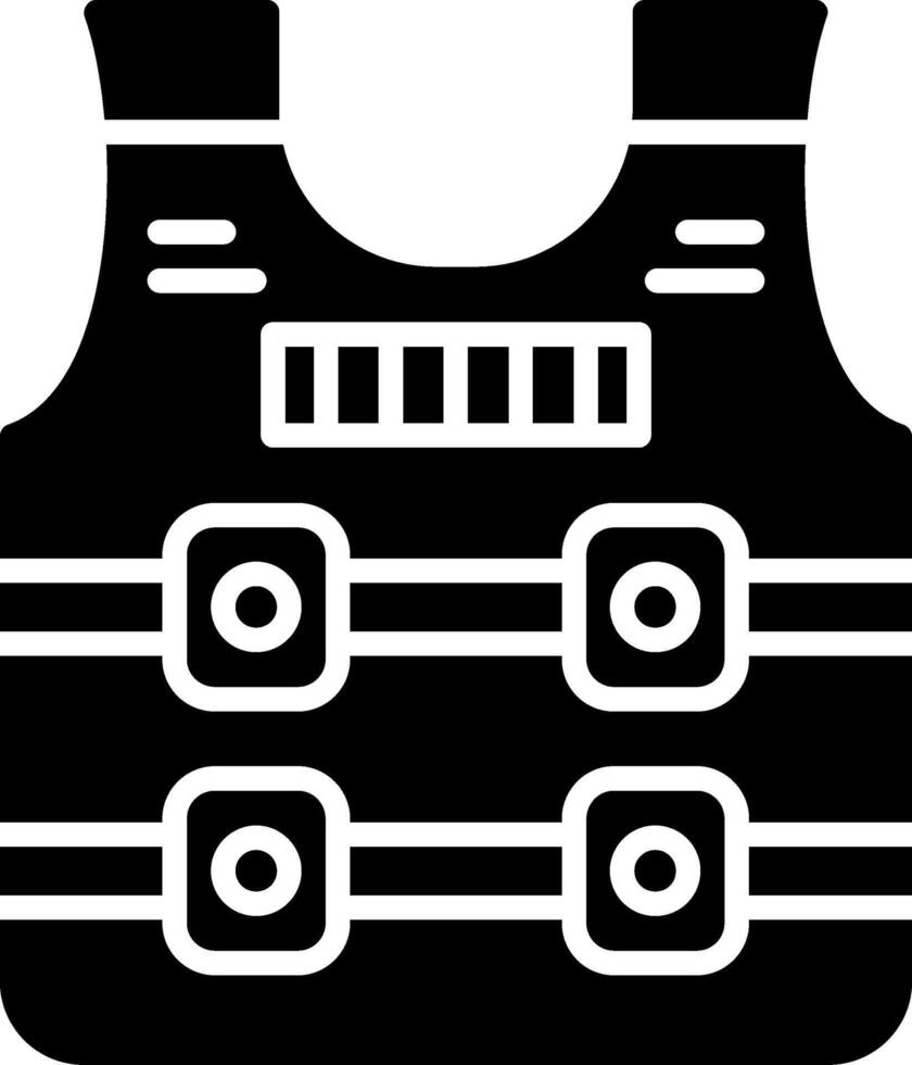 Armour Glyph Icon vector