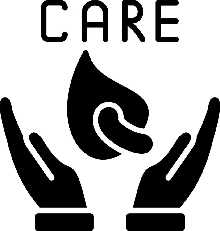 Care Glyph Icon vector