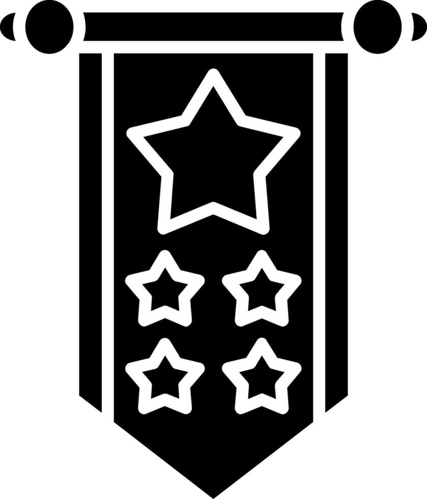 Flag Glyph Icon vector