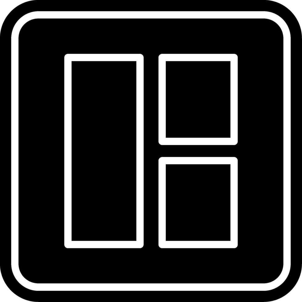Layout Glyph Icon vector