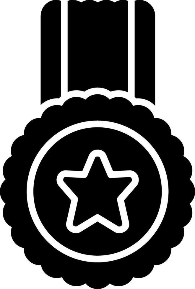 Medal Glyph Icon vector