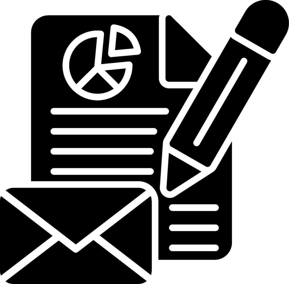 Message Glyph Icon vector