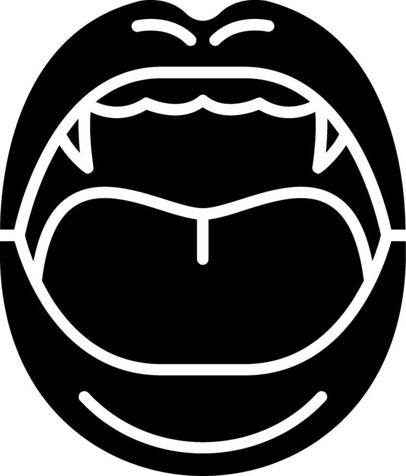 Mouth Glyph Icon vector