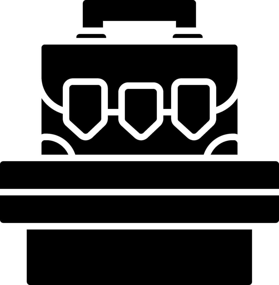 Luggage Glyph Icon vector