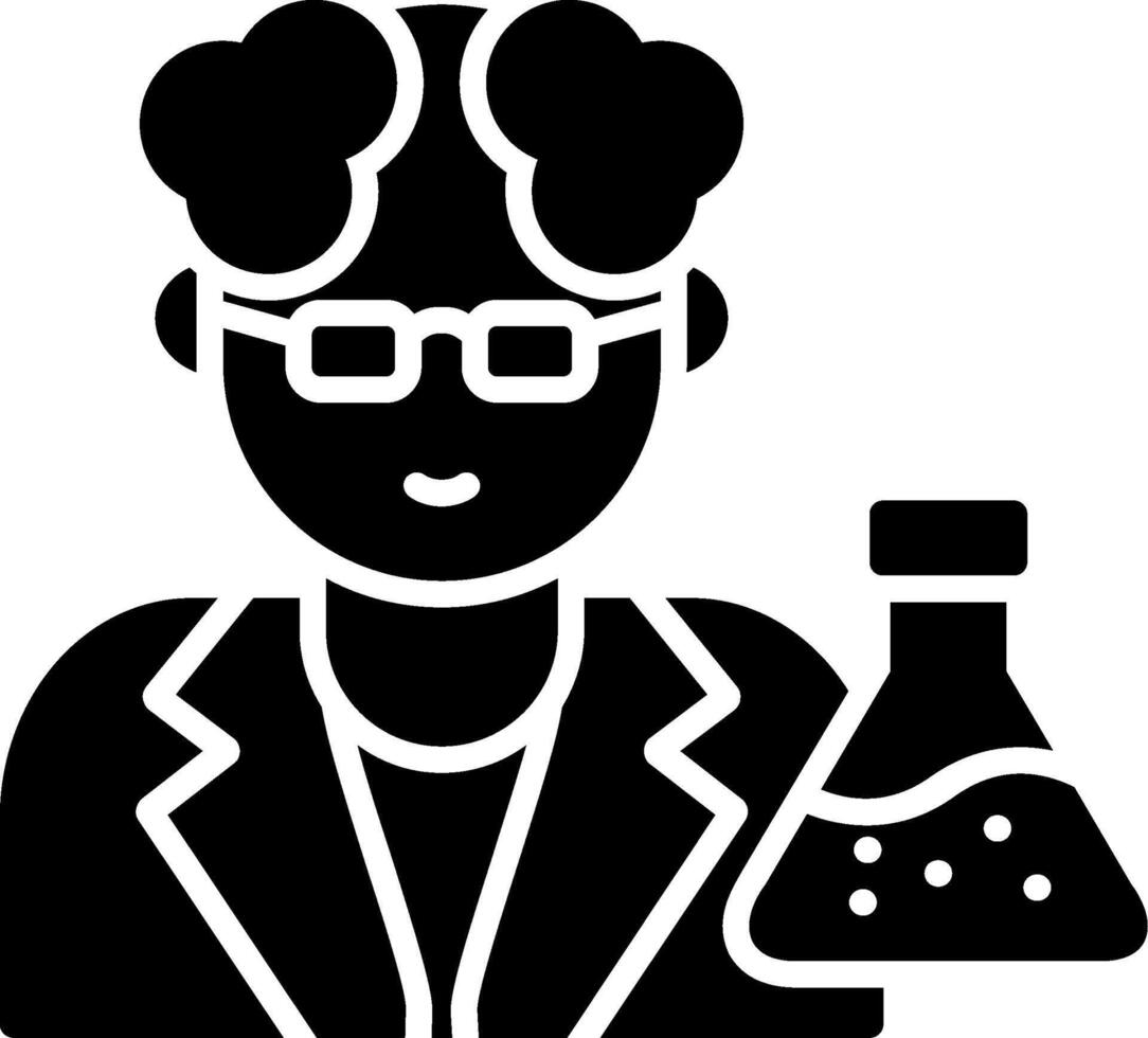 Scientist Glyph Icon vector