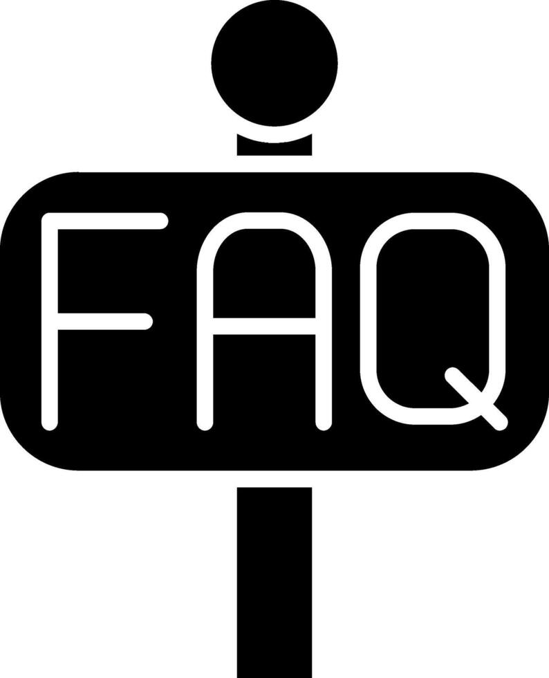 Sign Glyph Icon vector