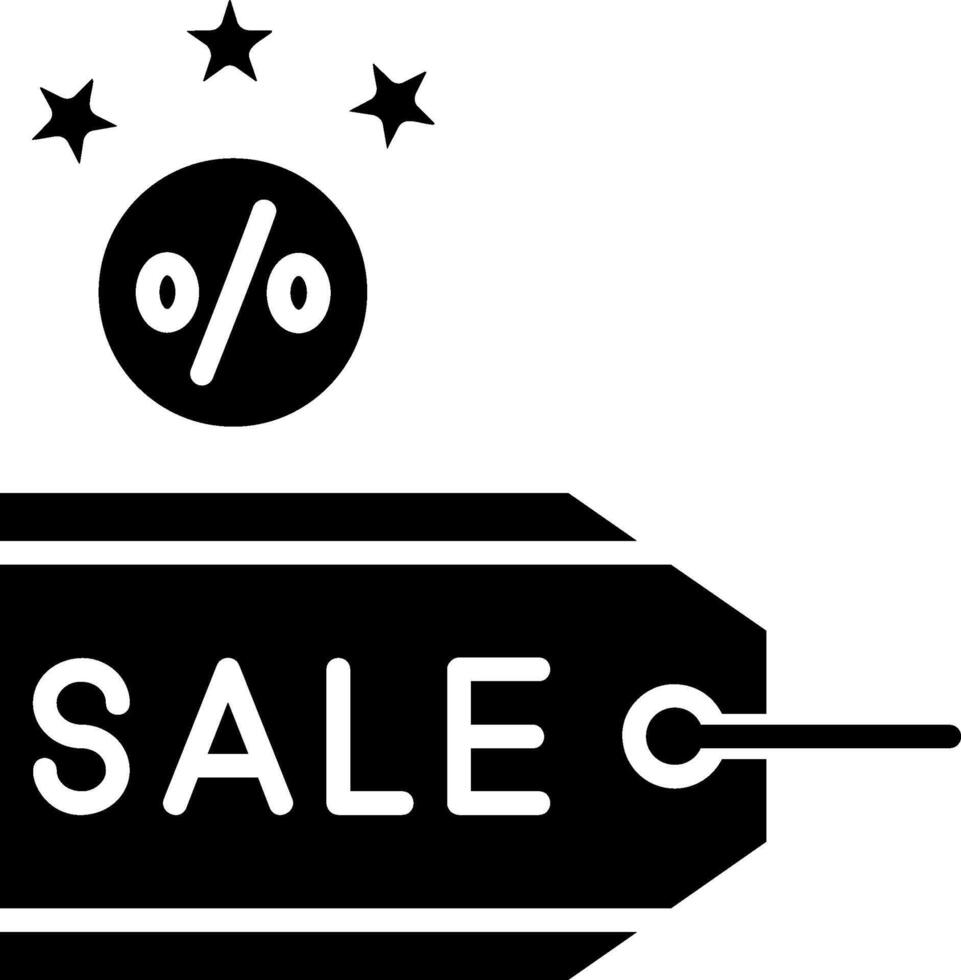 Sale Glyph Icon vector
