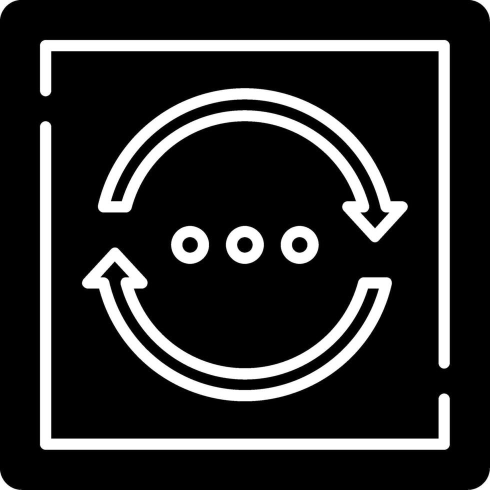 Refresh Glyph Icon vector